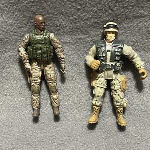 Lot of 2 Chap Mei Excite U.S.M.C. Marine 4" Military Action Figures Soldiers‎